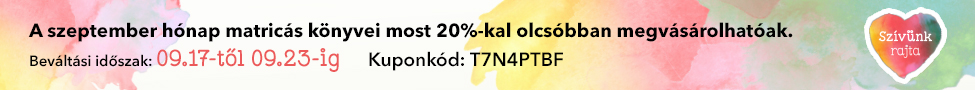 A szeptemberi hónap matrciás könyvei most 20%-al olcsóbbak