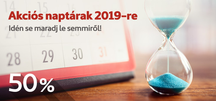 Akciós naptárak 2019-re