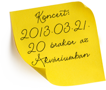 Koncert 2013 március 21-én