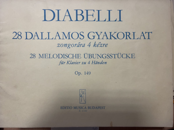 Antonio Diabelli: 28 dallamos gyakorlat zongorára és 4 kézre antikvár