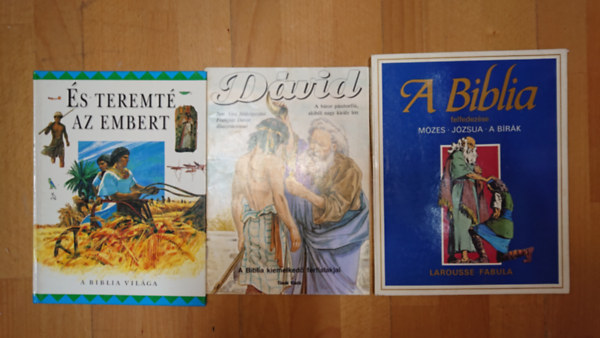 Ben Alex: 3 könyv gyerekeknek a keresztén vallásról: A Biblia - Mózes, Józsua, A bírák, És teremté az embert, Dávid, a bátor pásztorfiú, akiből nagy király lett antikvár