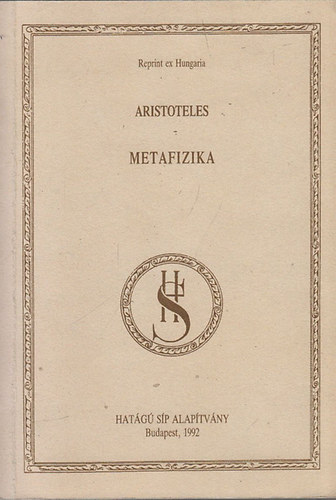 Aristoteles: Metafizika (Reprint ex Hungaria) antikvár