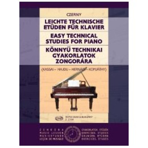 Czerny: Leichte technische Etüden für Klavier - Easy Technical Studies for piano - Könnyű technikai gyakorlatok zongorára antikvár