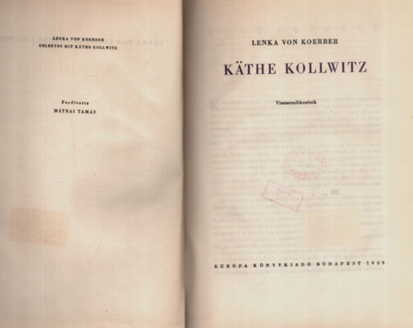 Lenka von Koerber: Käthe Kollwitz antikvár