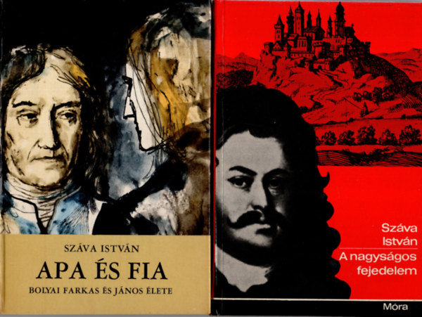 Száva István: 2 db  Száva István könyv  ( Apa és Fia +  A nagyságos fejedelem ) antikvár
