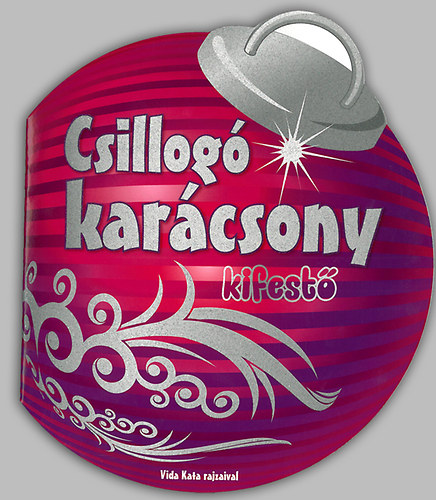 Csillogó karácsony kifestő könyv
