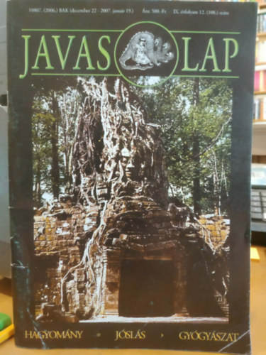 Kovács Gábor: Javas lap 2006-2007 IX. évfolyam 12. (108.) szám antikvár