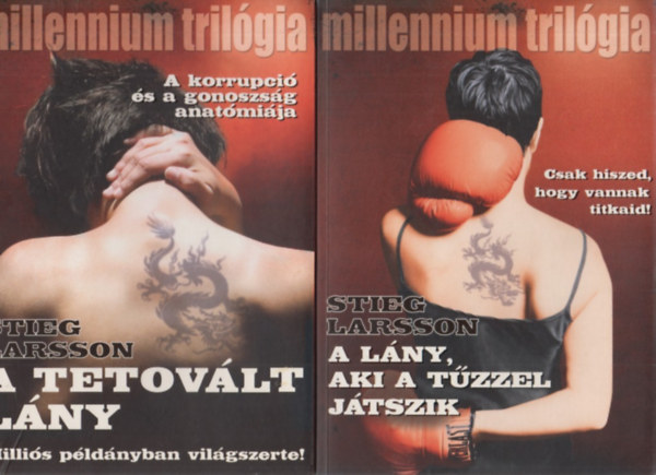 Stieg Larsson, David Lagercrantz: Millennium I-IV. - A tetovált lány / A kártyavár összedől / A lány, aki a tűzzel játszik / Ami nem öl meg könyv