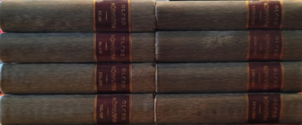 Kovács Pál, Csokonai Vitéz Mihály, Prosper Merimée, Nagy Ignácz, E. C. Grenville Murray, Fraknói Vilmos, Sand György, Michelet Gyula, Flegler Sándor, Gvadányi József, Turgenjev Iván, Salvatore Farina, Pálffy Albert, T.B. Macaulay, Csíky Gergely, Sophokles, Kozma Andor, Richter Jenő, Daudet Alfonz, Vörösmarty Mihály, Jókai Mór: Olcsó könyvtár sorozat könyvcsomag (8 kötetben 42 mű) antikvár