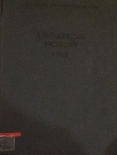Statisztikai Évkönyv 1959 antikvár