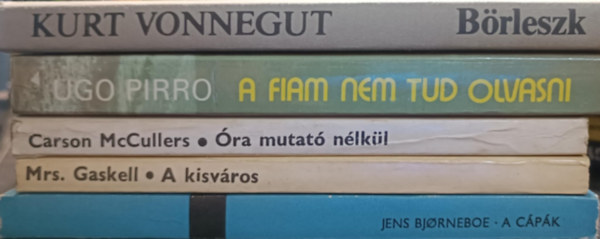 Kurt Vonnegut, Ugo Pirro, Carson McCullers, Mrs. Gaskell, Jens Bjorneboe: Kortárs könyvcsomag antikvár