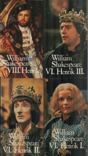 William Shakespeare: 4 William Shakespeare mű (7 kötetben): IV. Henrik I-II. - V. Henrik - VI. Henrik I-III. - VIII. Henrik antikvár