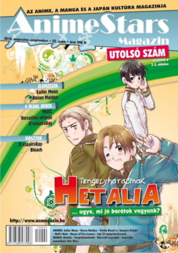 AnimeStars Magazin 2010. augusztus-szeptember 22. szám UTOLSÓ antikvár