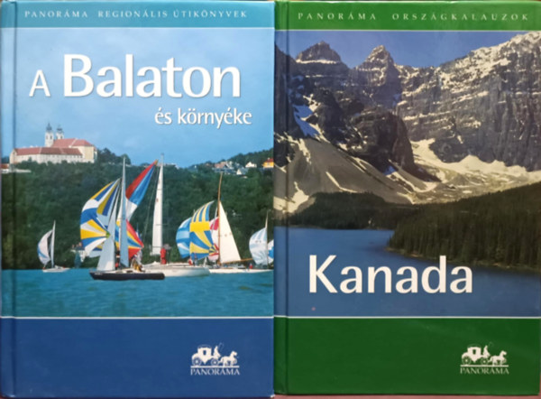 Panoráma regionális útikönyvek könyvcsomag antikvár