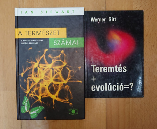 Werner Gitt, Ian Stewart: 2 könyv a természet titkairól: Teremtés + evolúció = ?, A természet számai antikvár
