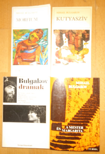 Mihail Bulgakov: 4 kötet Bulgakovtól: Kutyaszív, Morfium, Drámák, Mester és Margarita antikvár