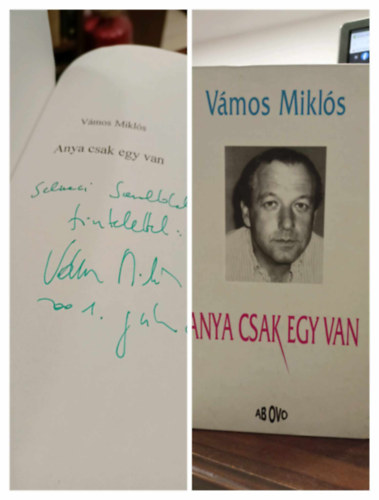 Vámos Miklós: Anya csak egy van - Dedikált antikvár