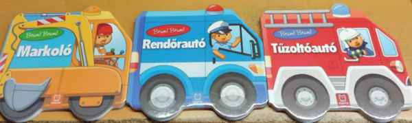 Agnieszka Bator, Bembenek Anna: 3 db Brum! Brum! - Markoló - Rendőrautó - Tűzoltóautó antikvár