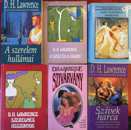 D. H. Lawrence: 6 db D. H. Lawrence könyv antikvár