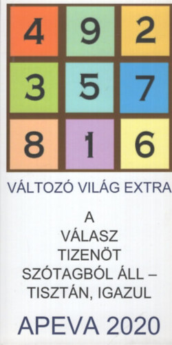 Változó világ extra 8. - A válasz tizenöt szótagból áll - tisztán, igazul - Apeva 2020 antikvár