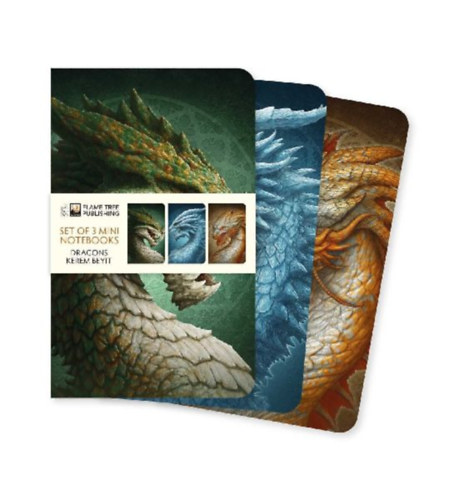 Dragons by Kerem Beyit Set of 3 Mini Notebooks idegen