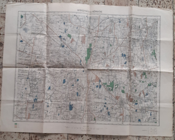 Nyíregyháza és környéke térkép antikvár