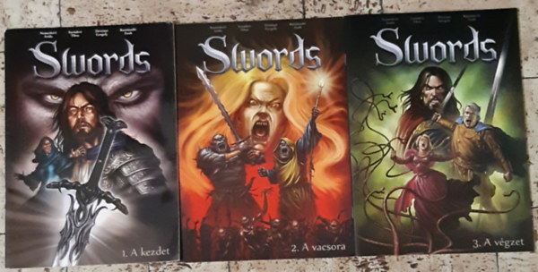 Nemeskéri Attila - Szendrei Tibor - Dévényi Gergely - Ruzsinszki Zsolt: Swords 1-3.  A kezdet - A vacsora - A végzet antikvár
