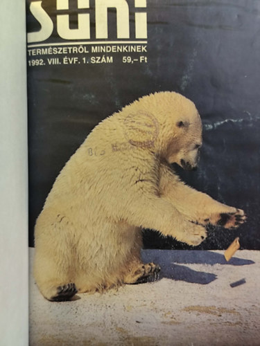 Kovács Zsolt (szerk.): Süni - Természetről mindenkinek 1992. VIII. évf. 1-12. szám  (teljes évfolyam, egybekötve) antikvár