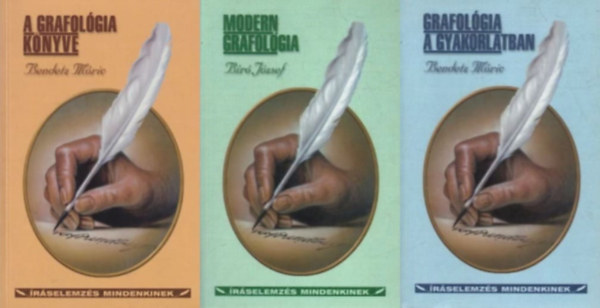 Bíró József, Bendetz Móric: 3 db könyv a grafológiáról: A ​modern grafológia + A grafológia könyve + Grafológia ​a gyakorlatban antikvár