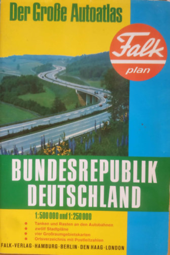 Falk: Der Grosse Autoatlas - Bundesrepublik Deutschland 1:500.000 und 1:250.000 antikvár