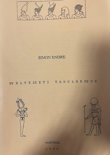 Simon Endre: Nyelvészeti tanulmányok (hasonmás kiadás) antikvár