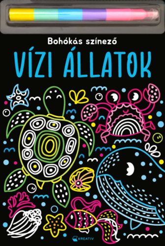 Vízi állatok - Bohókás színező könyv
