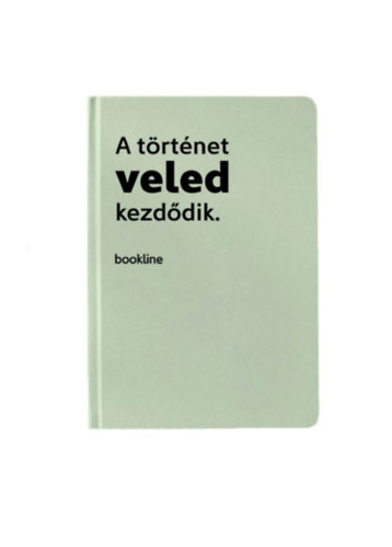Bookline mentazöld notesz - A történet veled kezdődik jegyzetfüzet