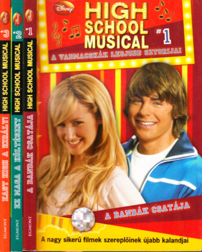 High School Musical 1-5. (A bandák csatája + Ez maga a költészet + East High a király! + A jövő fantomja + Broadway álmok) antikvár