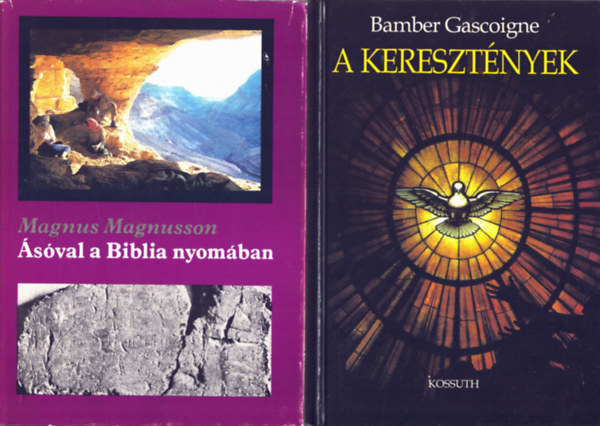Magnus Magnusson, Bamber Gascoigne: 2 db vallás: A keresztények+ Ásóval a Biblia nyomában antikvár
