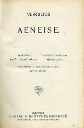 Vergilius (Baróti Szabó Dávid ford.): Aeneise (Aeneis) | könyv | bookline