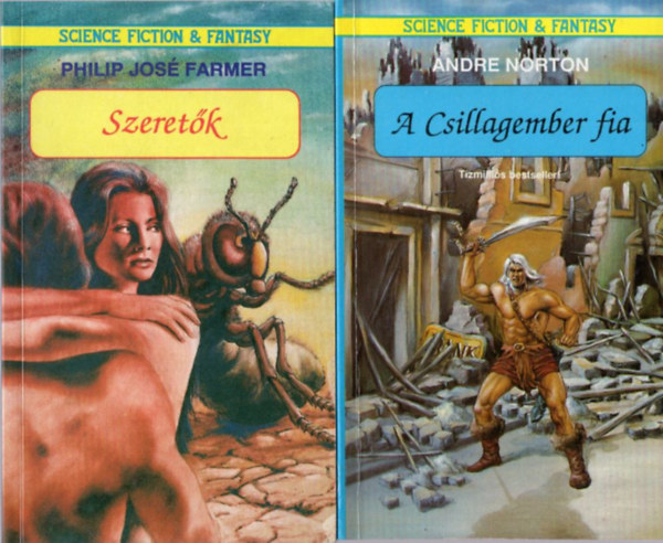Philip José Farmer, Andre Norton: 2 db sci-fi : A csillagember fia + Szeretők antikvár