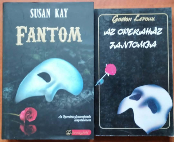 Gaston Leroux, Susan Kay: 2db Operaház fantomja könyv:Az operaház fantomja+Fantom antikvár