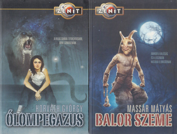 2 db magyar fantasy: Ólompegazus + Balor szeme antikvár