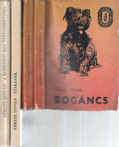 Fekete István: 3 db. ifjúsági regény 4 kötetben (Bogáncs I-II. + Tüskevár + A koppányi aga testamentuma) antikvár
