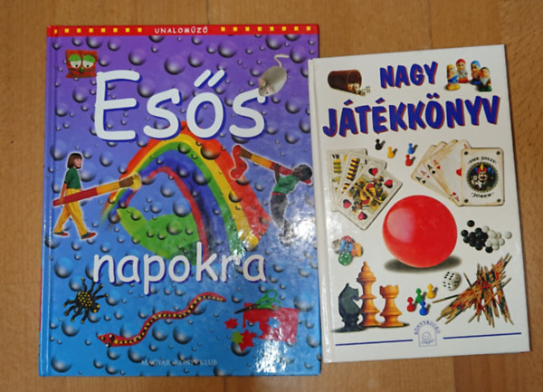 2 könyv unatkozó gyerekeknek: Nagy játékkönyv + Unaloműző Esős napokra antikvár