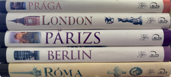ÚTITÁRS KÖNYVCSOMAG: LONDON, PÁRIZS, BERLIN, PRÁGA, RÓMA antikvár