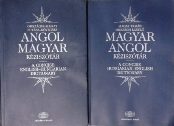 Magay-Országh: Magyar-angol, angol-magyar kéziszótár I-II antikvár