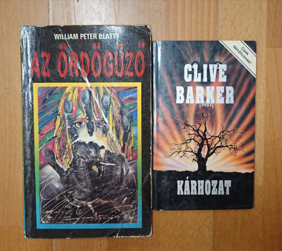 Clive Barker, William Peter Blatty: 2 hátbrozongató regény: Kárhozat, Ördögűző antikvár