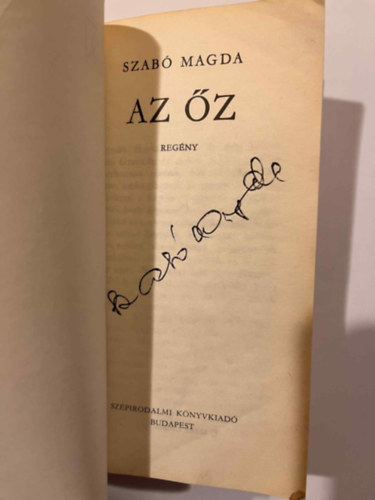 Szabó Magda: Az őz (dedikált) antikvár