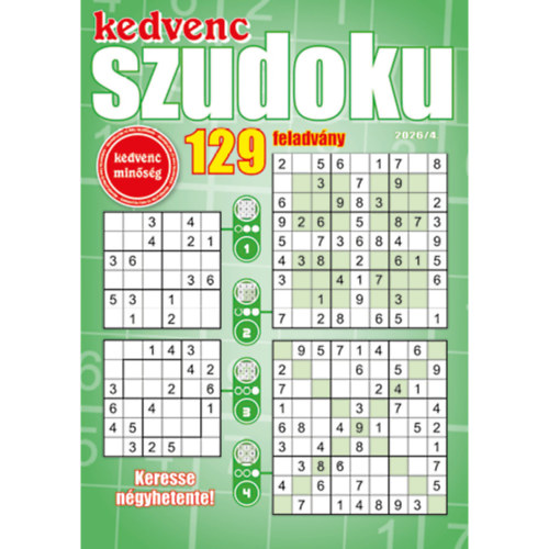 Kedvenc Szudoku 2026/4 antikvár