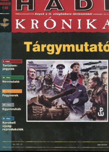 Hadi krónika - Tárgymutató antikvár