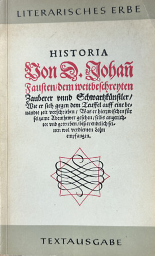 Historia von D. Johann Fausten antikvár