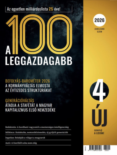 A 100 Leggazdagabb 2026 könyv