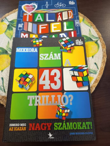 Lynn Huggins-Cooper: Túl a Rubik kockán könyvcsomag 2 darabos: Találd fel magad!, Mekkora szám a 43 trillió? antikvár